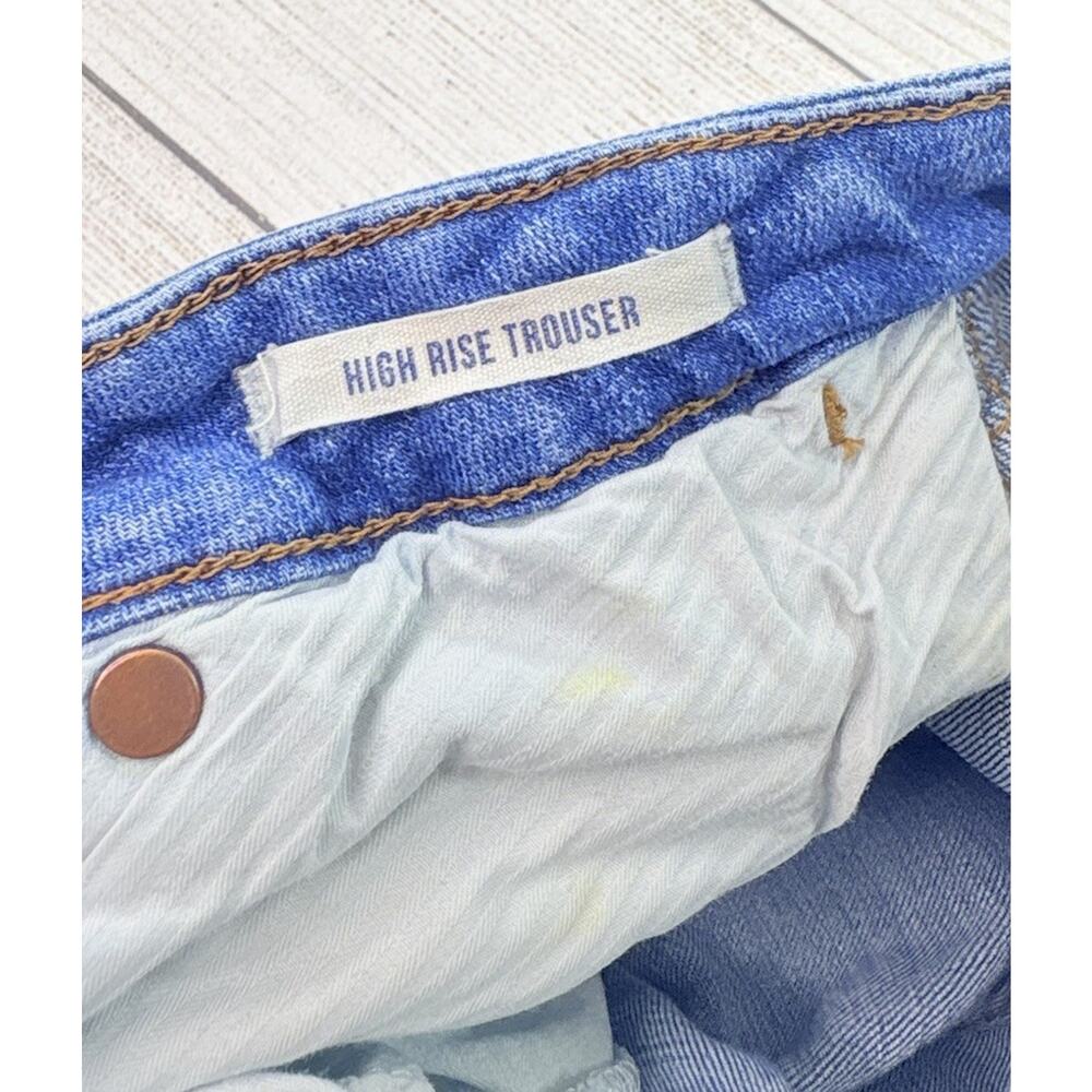 Wrangler Women's Retro High Rise Trouser Flare Jeans Blue Stretch Size 31x32 - Picture 8 of 12